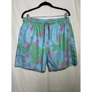 Boardies Mens Paint Smear Board Shorts Swim Trunks Sz XL‎ Elastic Waist EUC G7